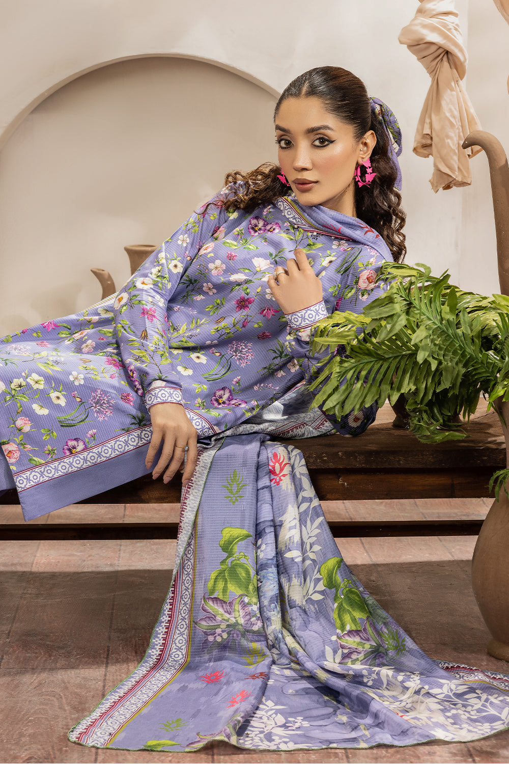 RAD - 01 - SAFWA RADA PRINTED DORIA VISCOSE 3-PIECE COLLECTION VOL 01