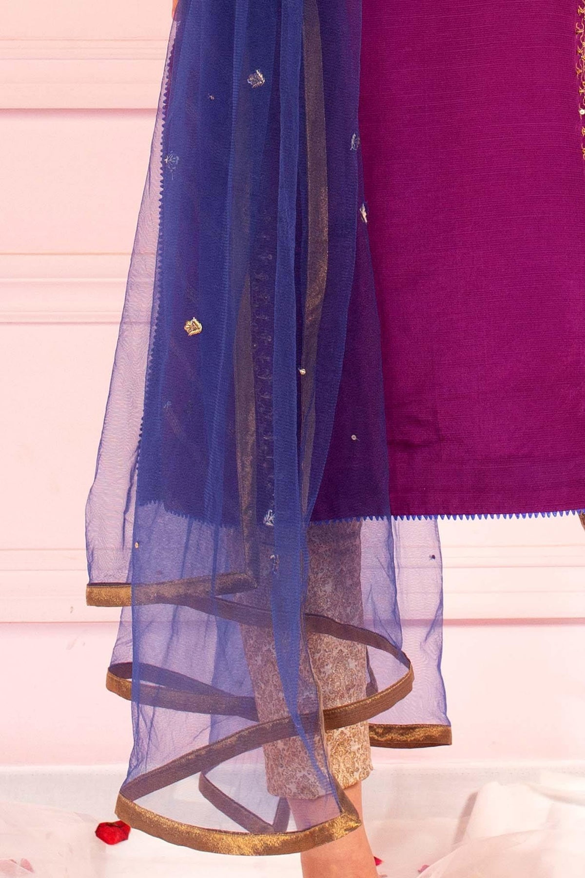 Indigo Net Dupatta