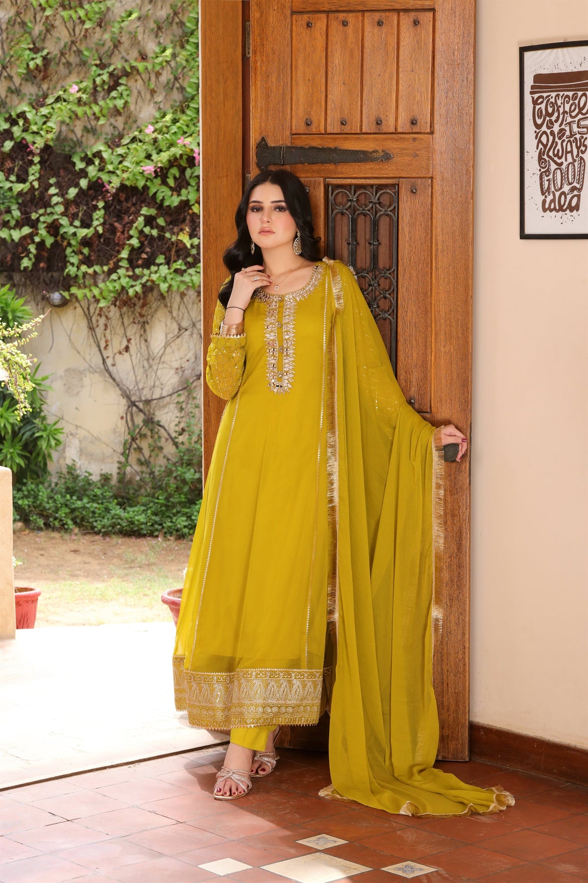 KURTI-123 - MUSTARD - PRET