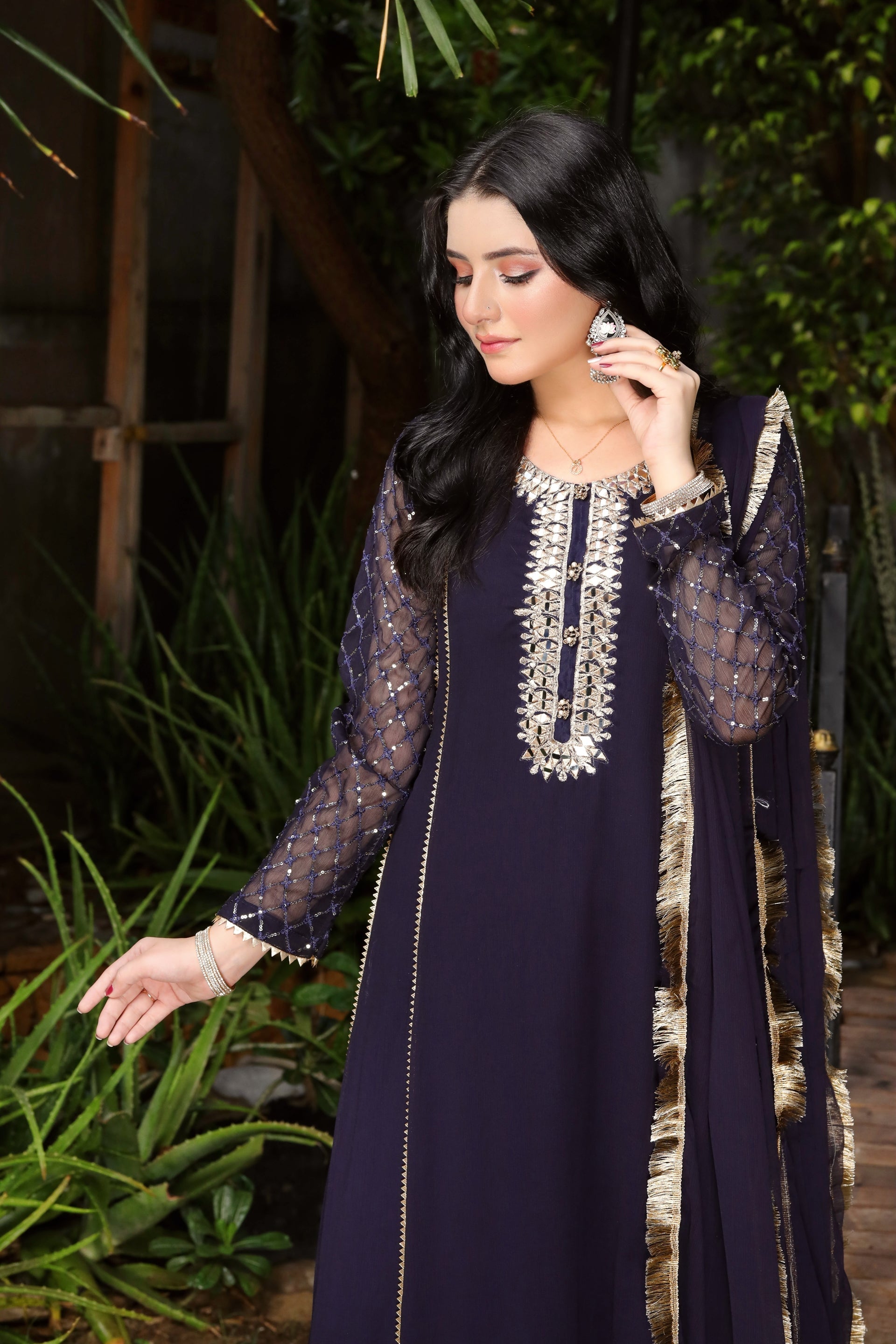 KURTI-123 - NAVY - PRET