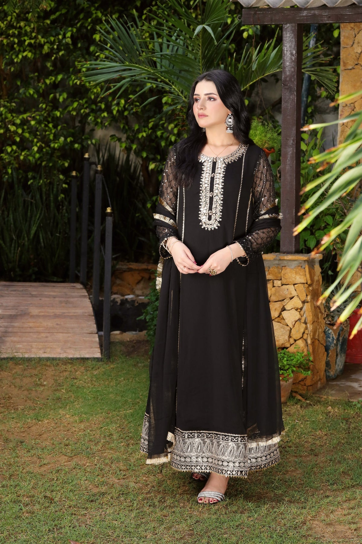 KURTI-123 - BLACK - PRET