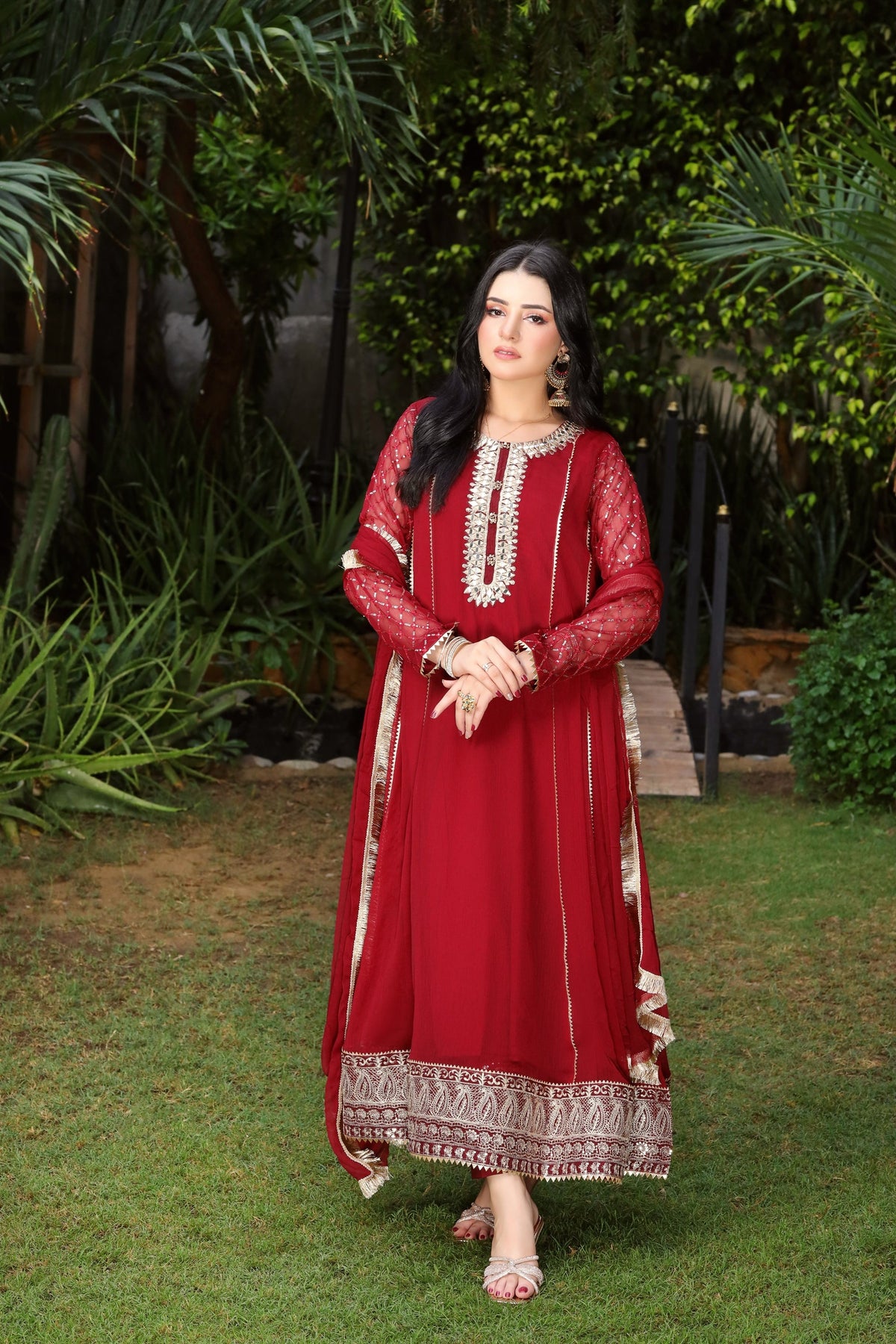 KURTI-123 - MAROON - PRET