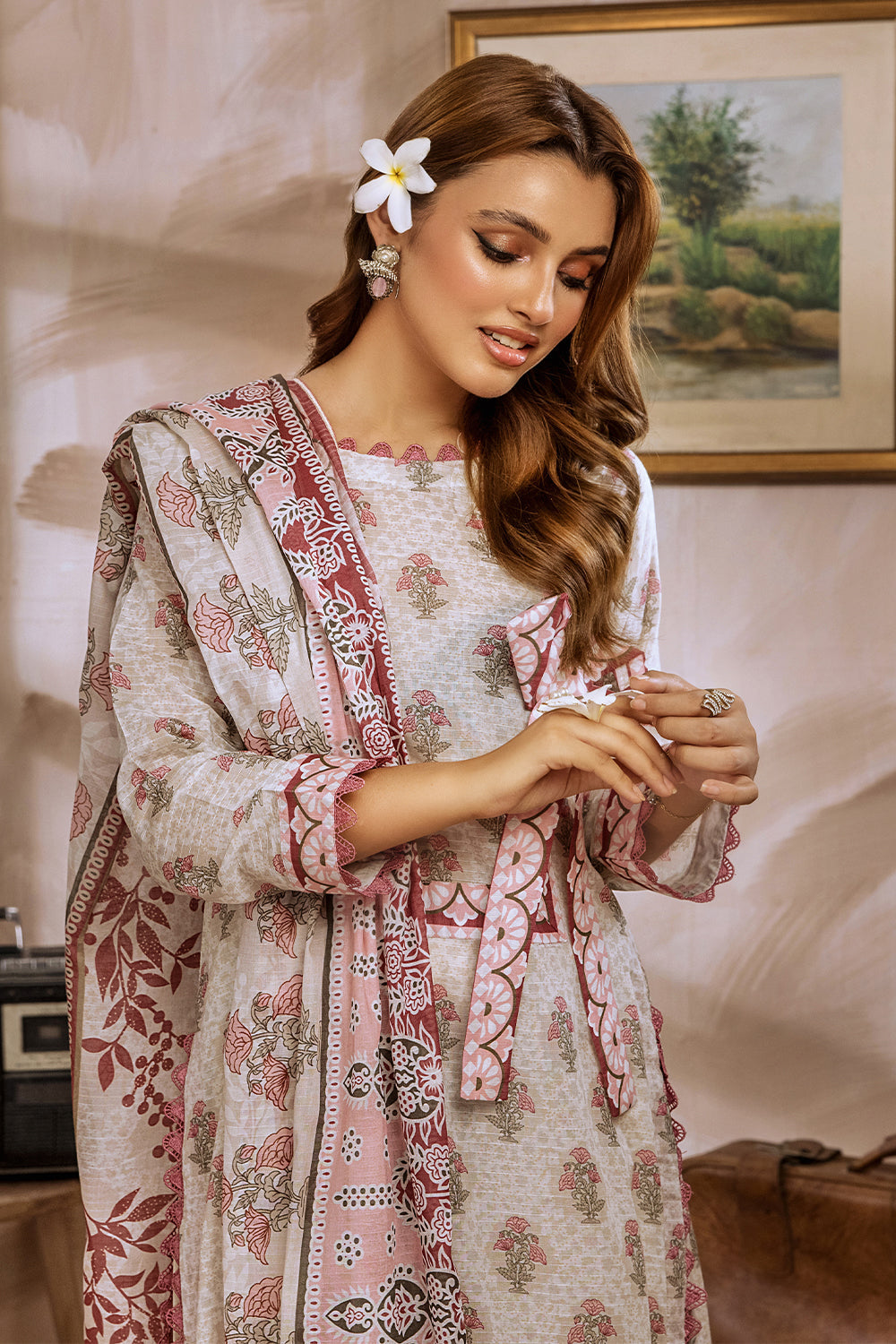 SAF-24-SAFWA SAFRON 3-PIECE FINE DIGITAL PRINTED UNSTITCHED LAWN COLLECTION VOL-03