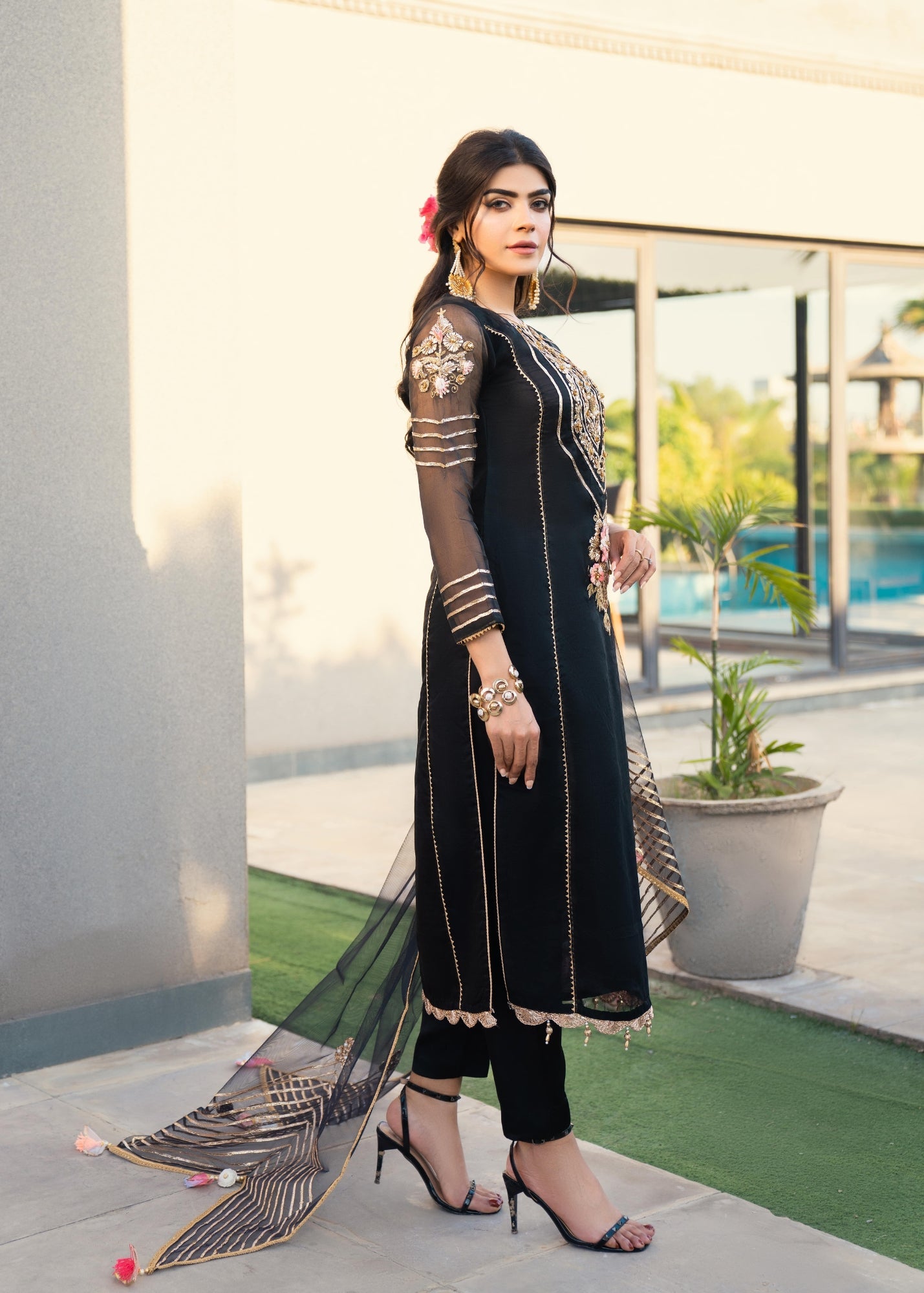 KHUDA BAKSH - EVA - (M-101 - BLACK) - PRET