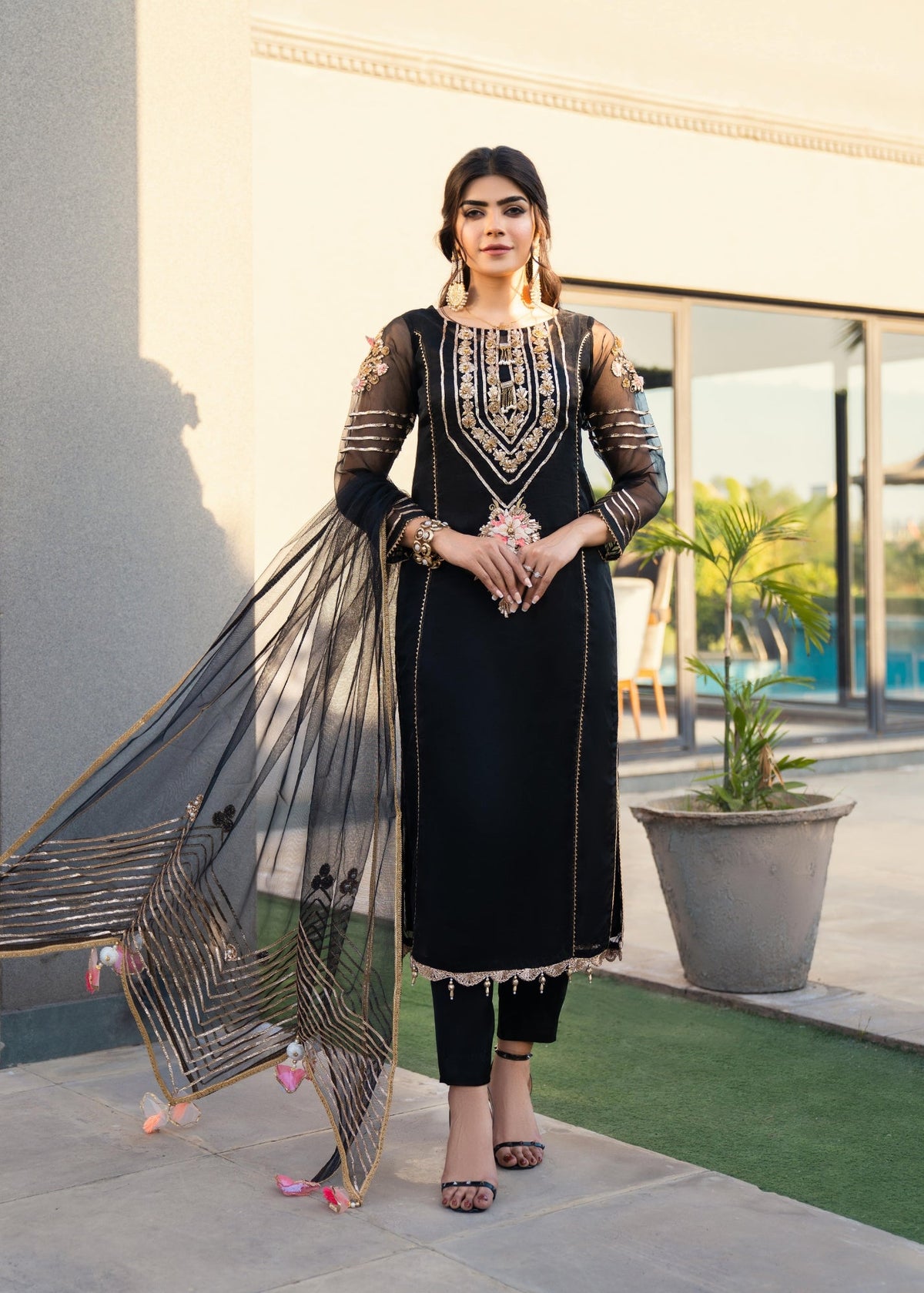 KHUDA BAKSH - EVA - (M-101 - BLACK) - PRET