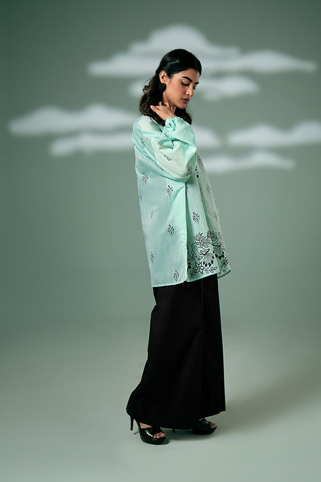 Mint Green Peacock Tunic