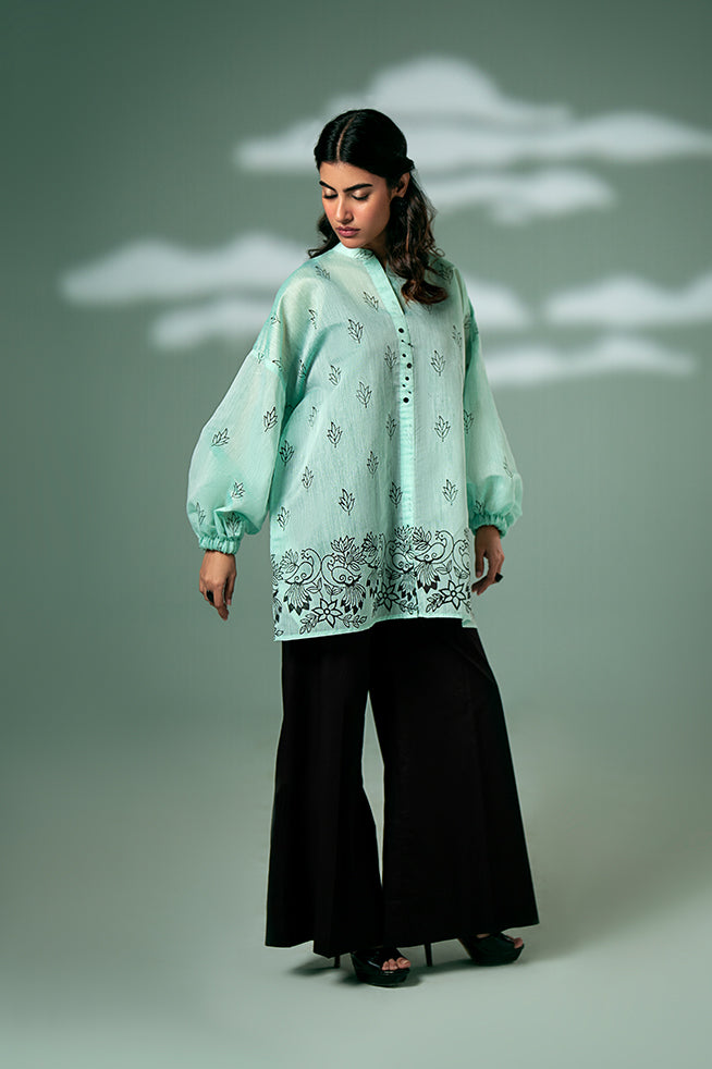 Mint Green Peacock Tunic