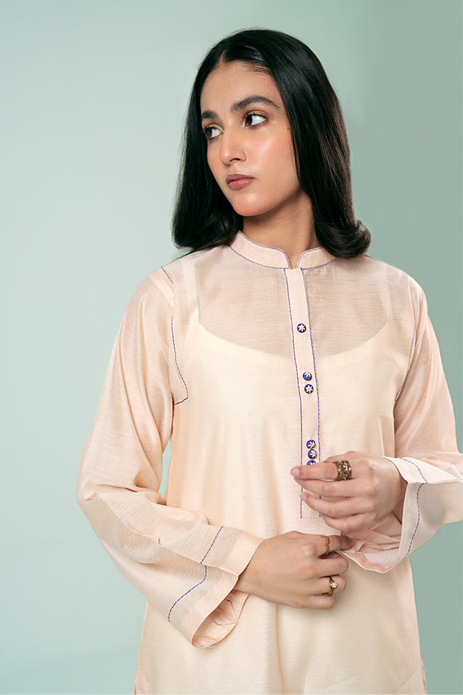 Peach Blossom Kurta