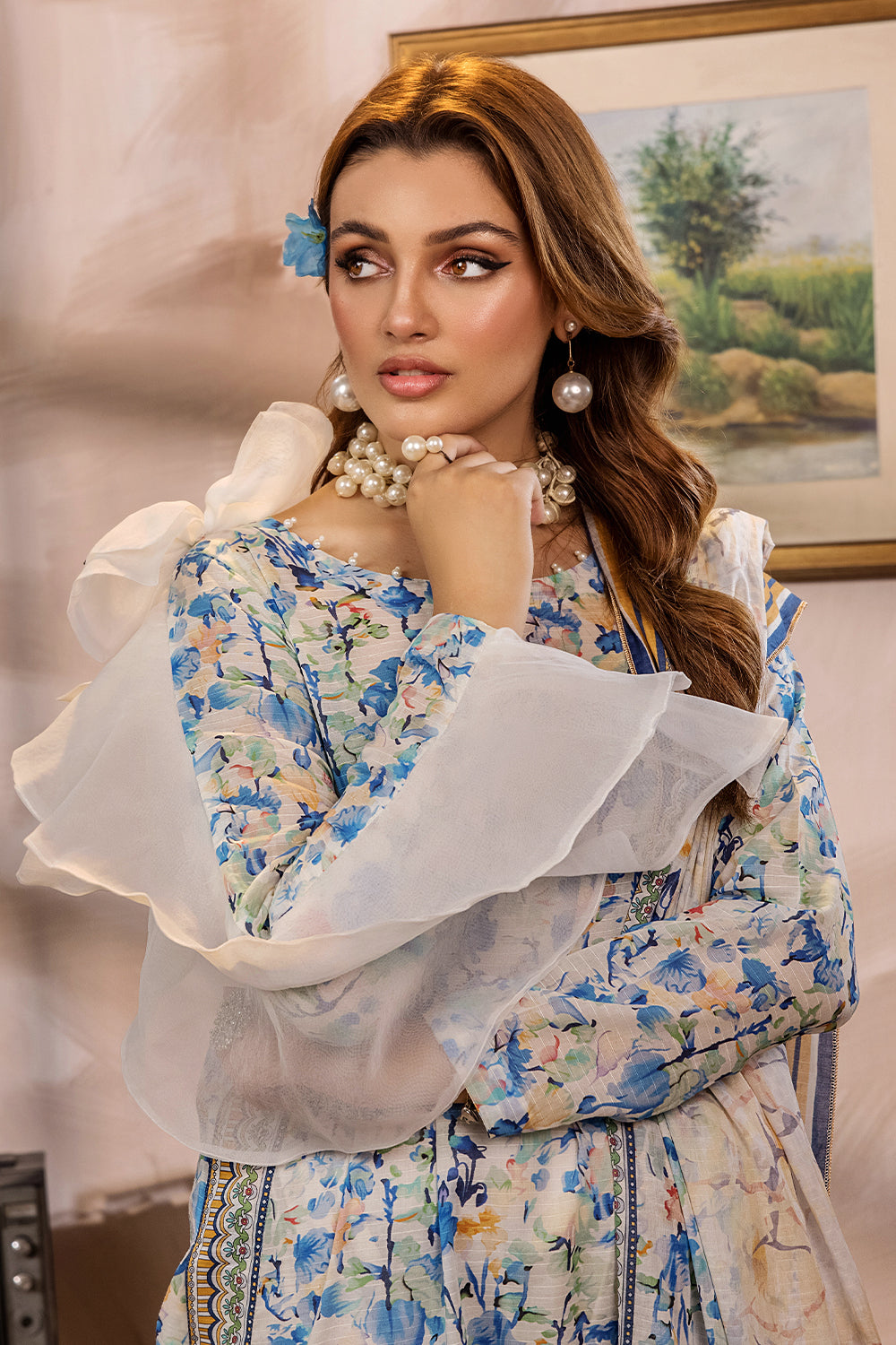 SAF-25-SAFWA SAFRON 3-PIECE FINE DIGITAL PRINTED UNSTITCHED LAWN COLLECTION VOL-03