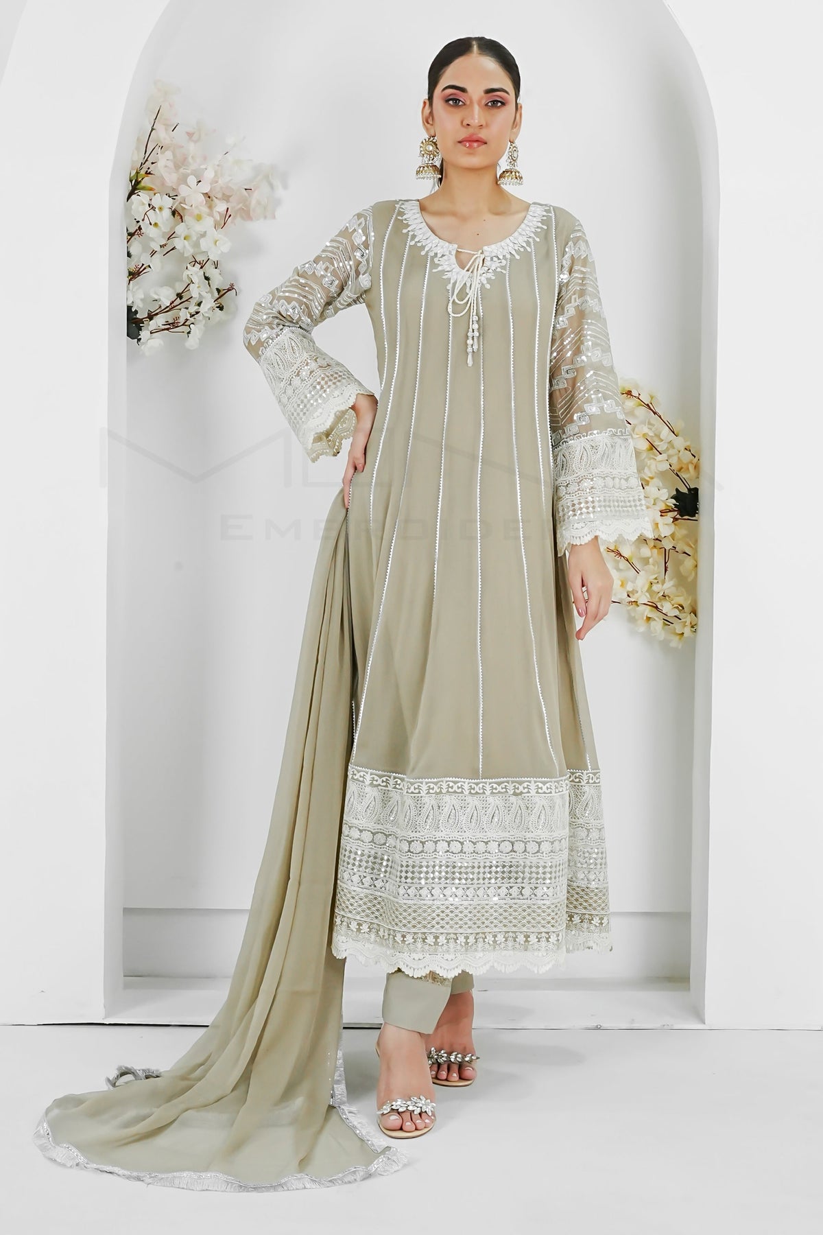 KURTI-121 - LIGHT BROWN - PRET