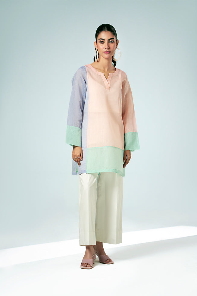 Pastel Contrast Tunic