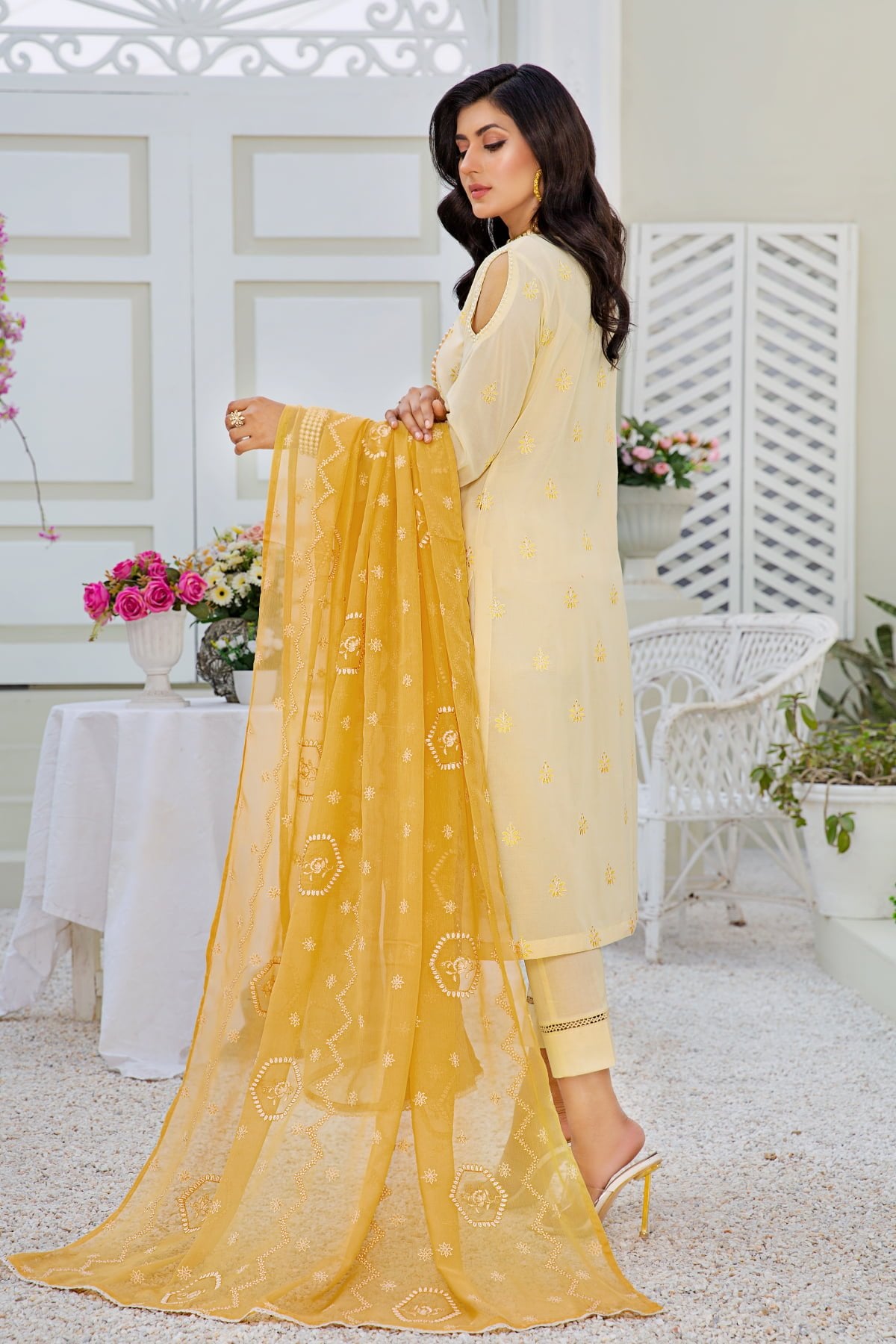 TEHWAR - EMBROIDERED SWISS LAWN - TR-02 - UNSTITCHED