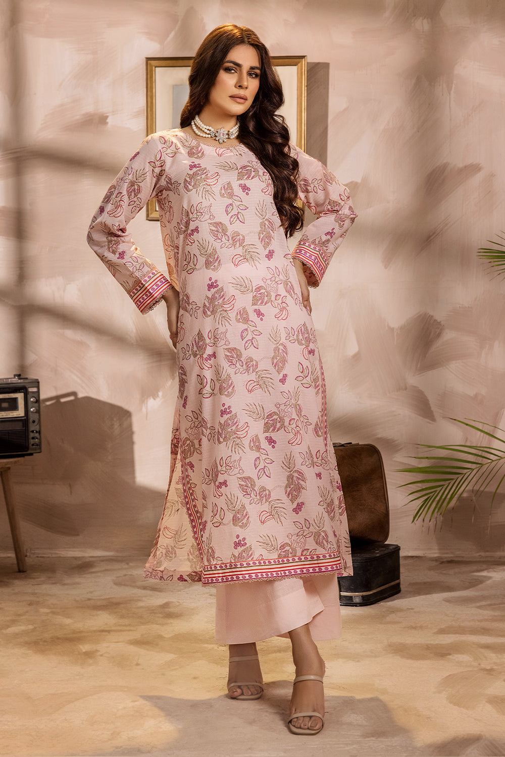 SAF-26-SAFWA SAFRON 3-PIECE FINE DIGITAL PRINTED UNSTITCHED LAWN COLLECTION VOL-03