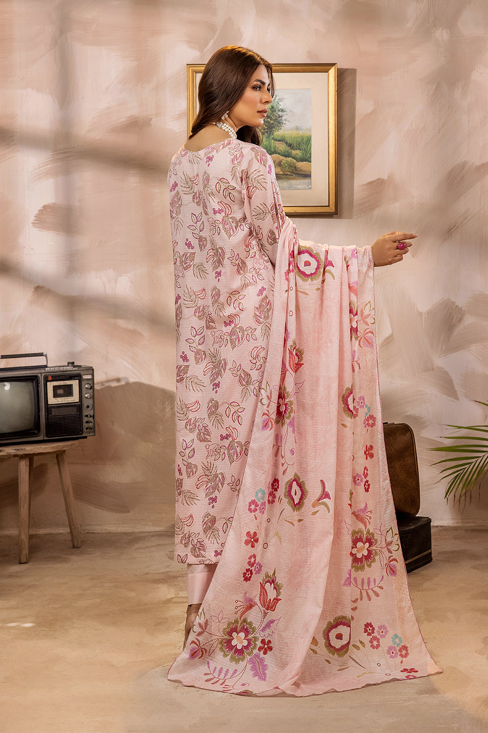 SAF-26-SAFWA SAFRON 3-PIECE FINE DIGITAL PRINTED UNSTITCHED LAWN COLLECTION VOL-03