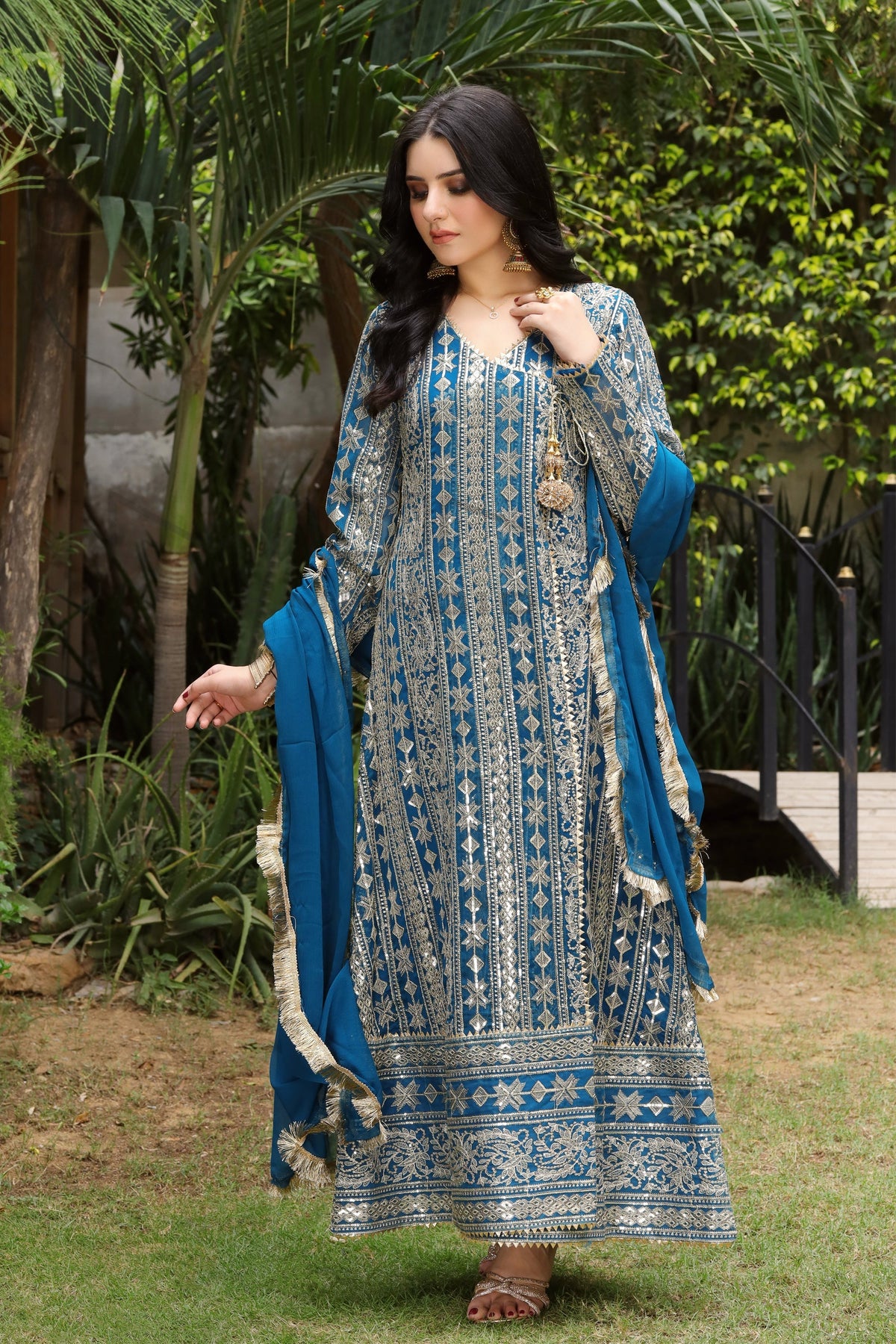 KURTI-122 - ZINC BLUE - PRET