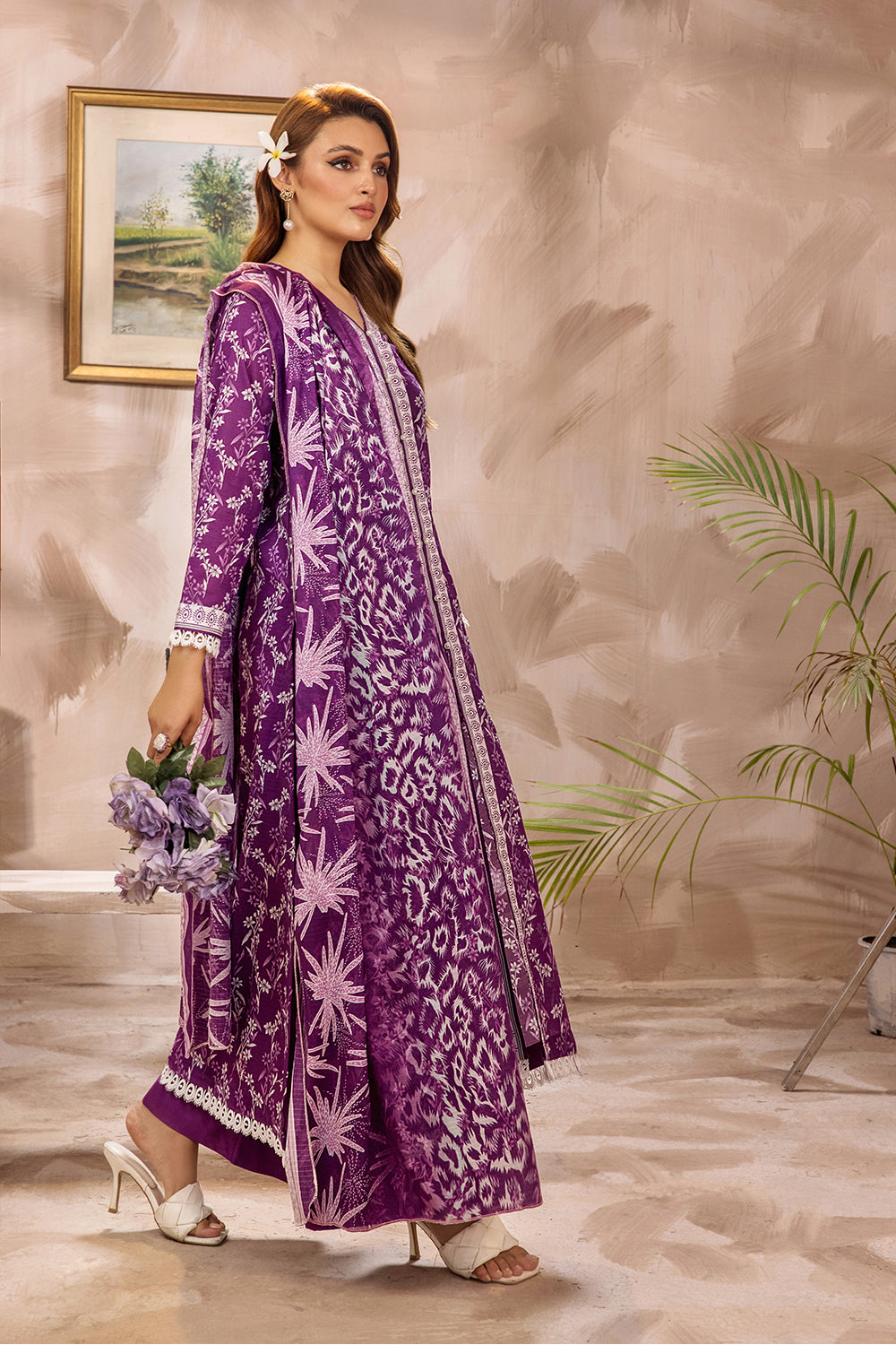 SAF-27-SAFWA SAFRON 3-PIECE FINE DIGITAL PRINTED UNSTITCHED LAWN COLLECTION VOL-03