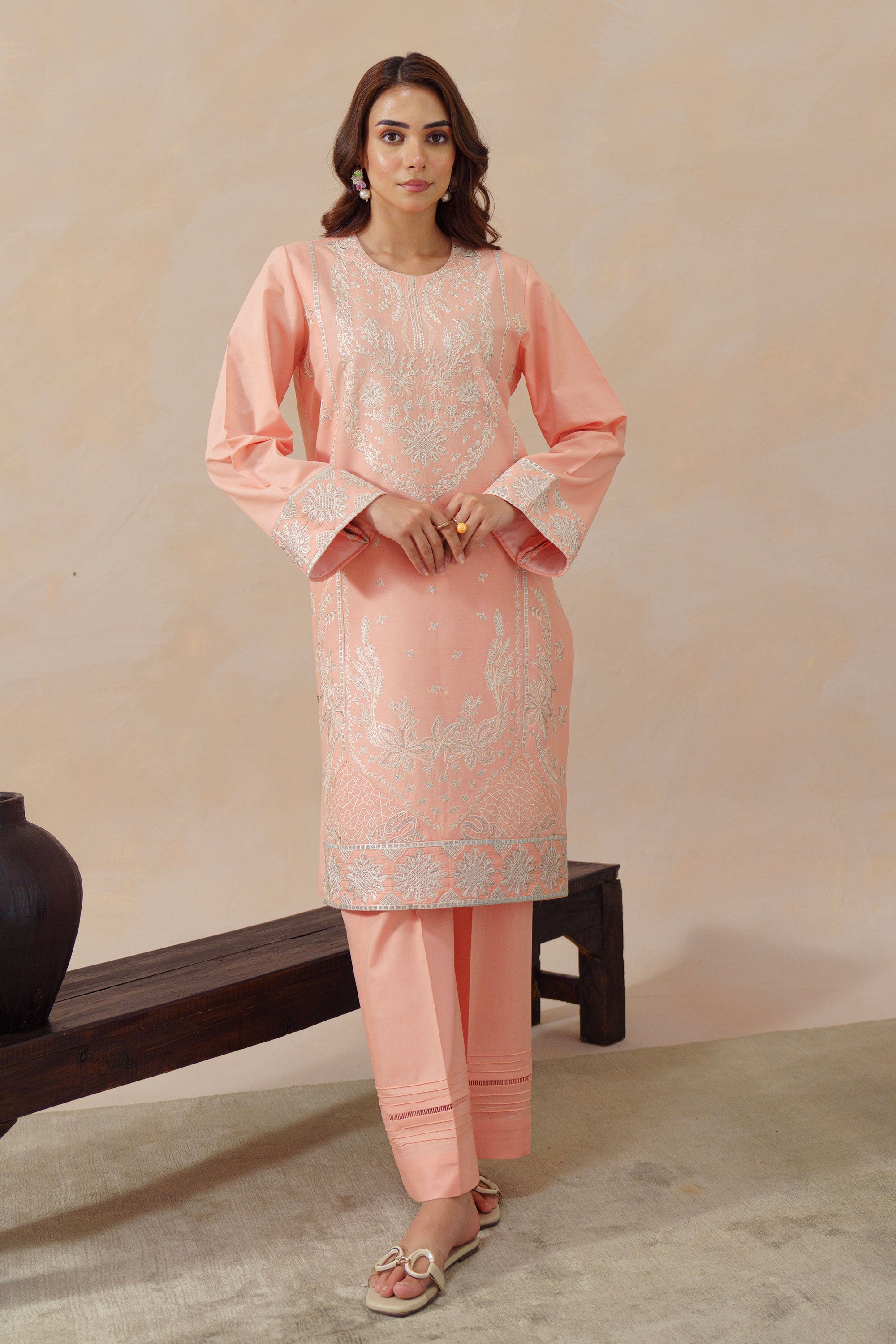 Nisa-3Pc Embroidered