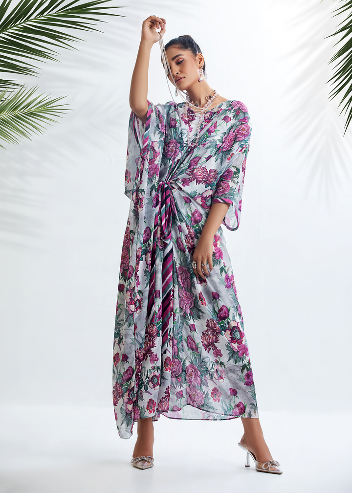 DURE SHAHWAR - DHANAK'22 - FLORAL ASYMMETRICAL - D-08- LUXURY PRET