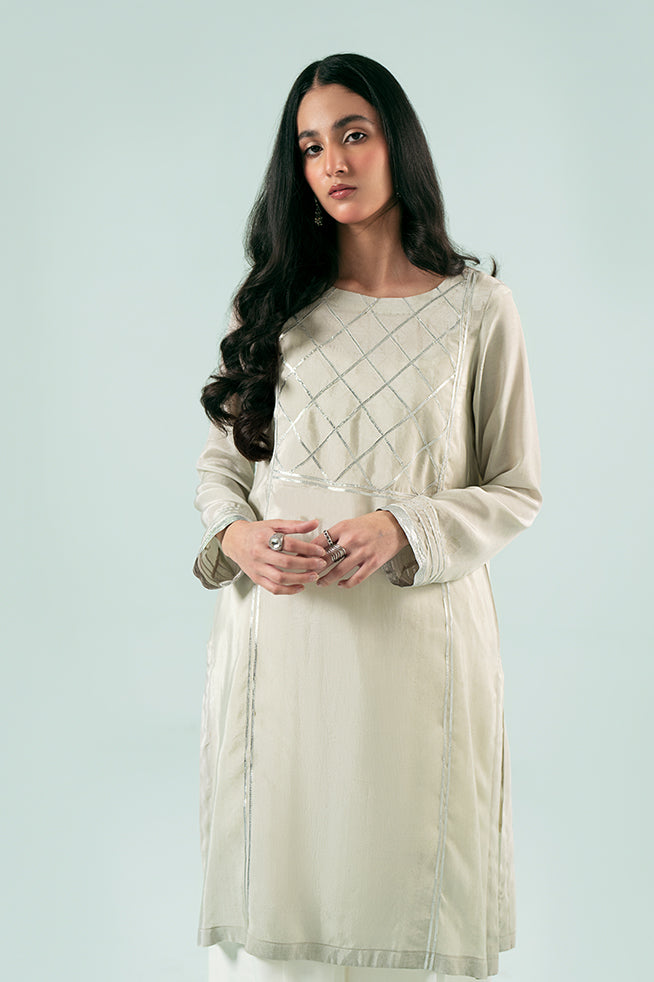 Silver Panelled Kurta