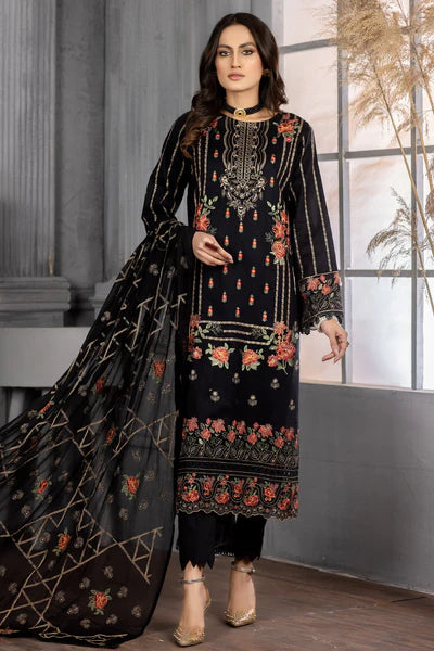 Dastak DK-35 : Embroidered Lawn 3pc