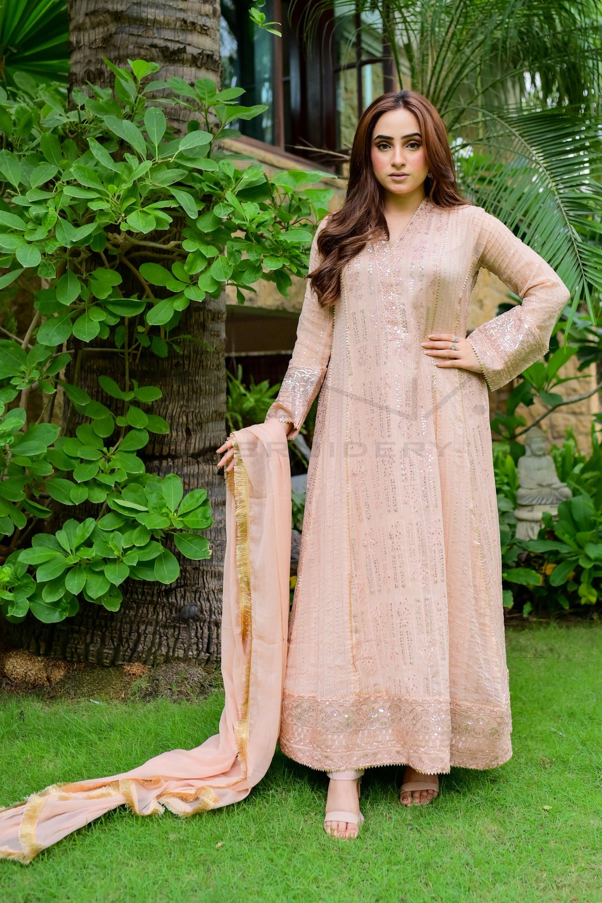 KURTI-117 - PEACH - PRET