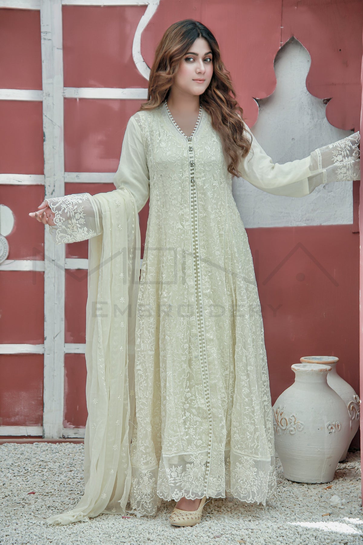 KURTI - 113 - OFF WHITE - PRET