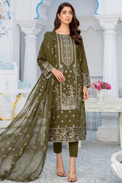 Dastak DK-40 : Embroidered Lawn 3pc