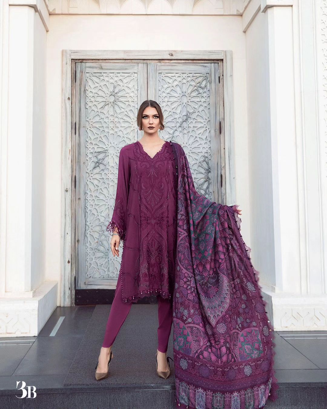 MARIA B - MPRINTS WINTER EDITION'23 - MPT-2003-B - UNSTITCHED