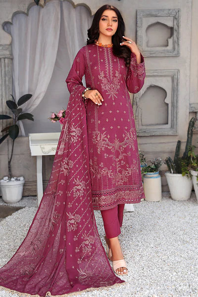 Dastak DK-41 : Embroidered Lawn 3pc