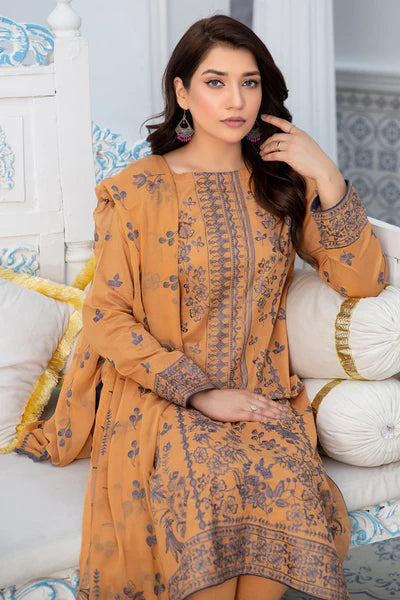 Dastak DK-42 : Embroidered Lawn 3pc