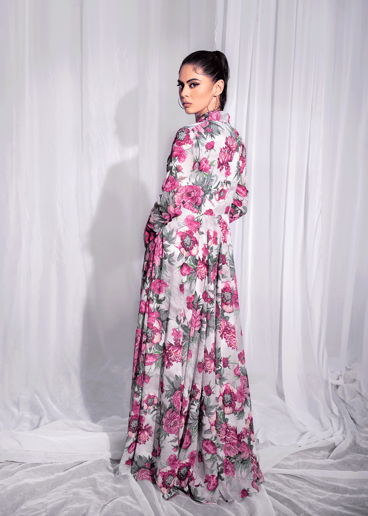 DURE SHAHWAR - CASABLANCA - FLORAL FLARED GOWN - LUXURY PRET