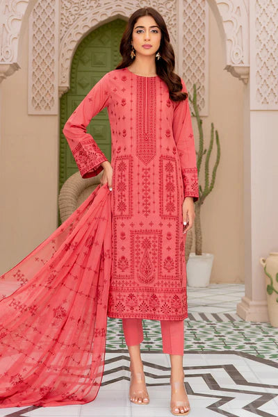 Dastak DK-44 : Embroidered Lawn 3pc