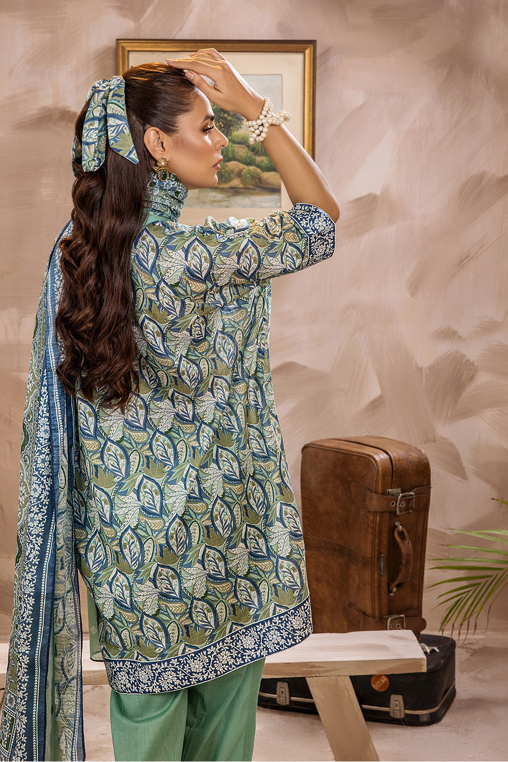 SAF-30-SAFWA SAFRON 3-PIECE FINE DIGITAL PRINTED UNSTITCHED LAWN COLLECTION VOL-03