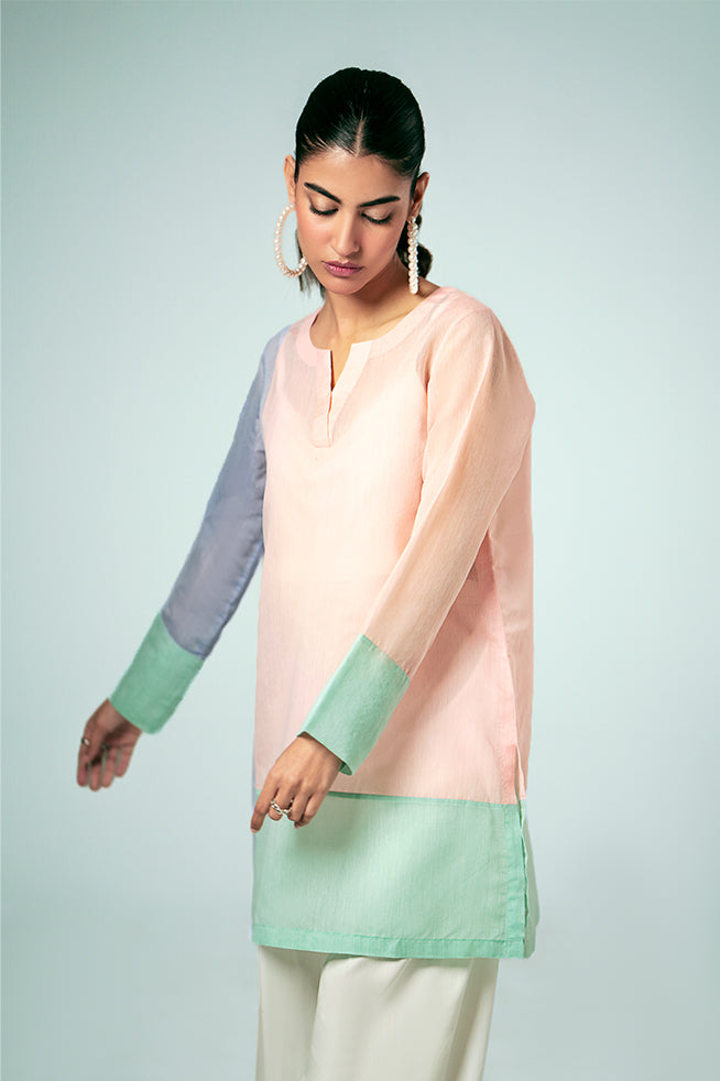 Pastel Contrast Tunic