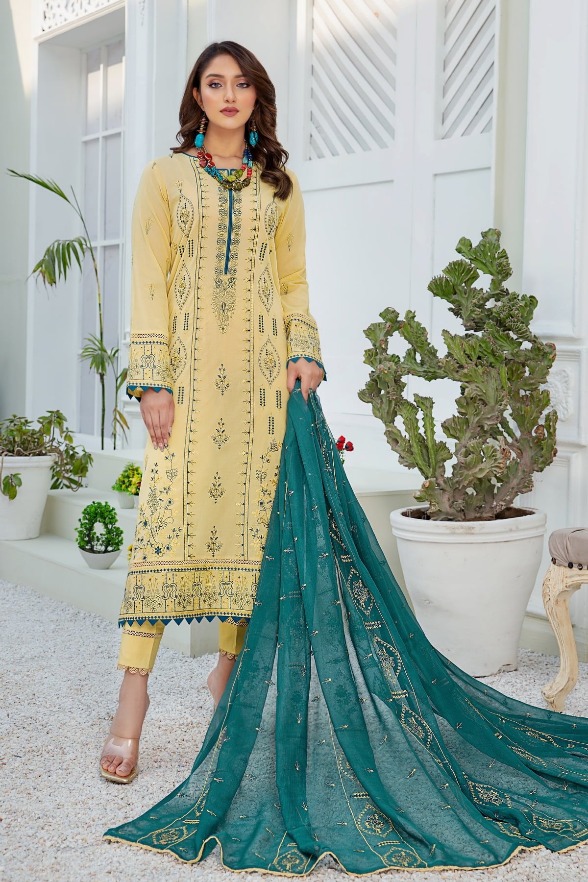 TEHWAR - EMBROIDERED SWISS LAWN - TR-05 - UNSTITCHED