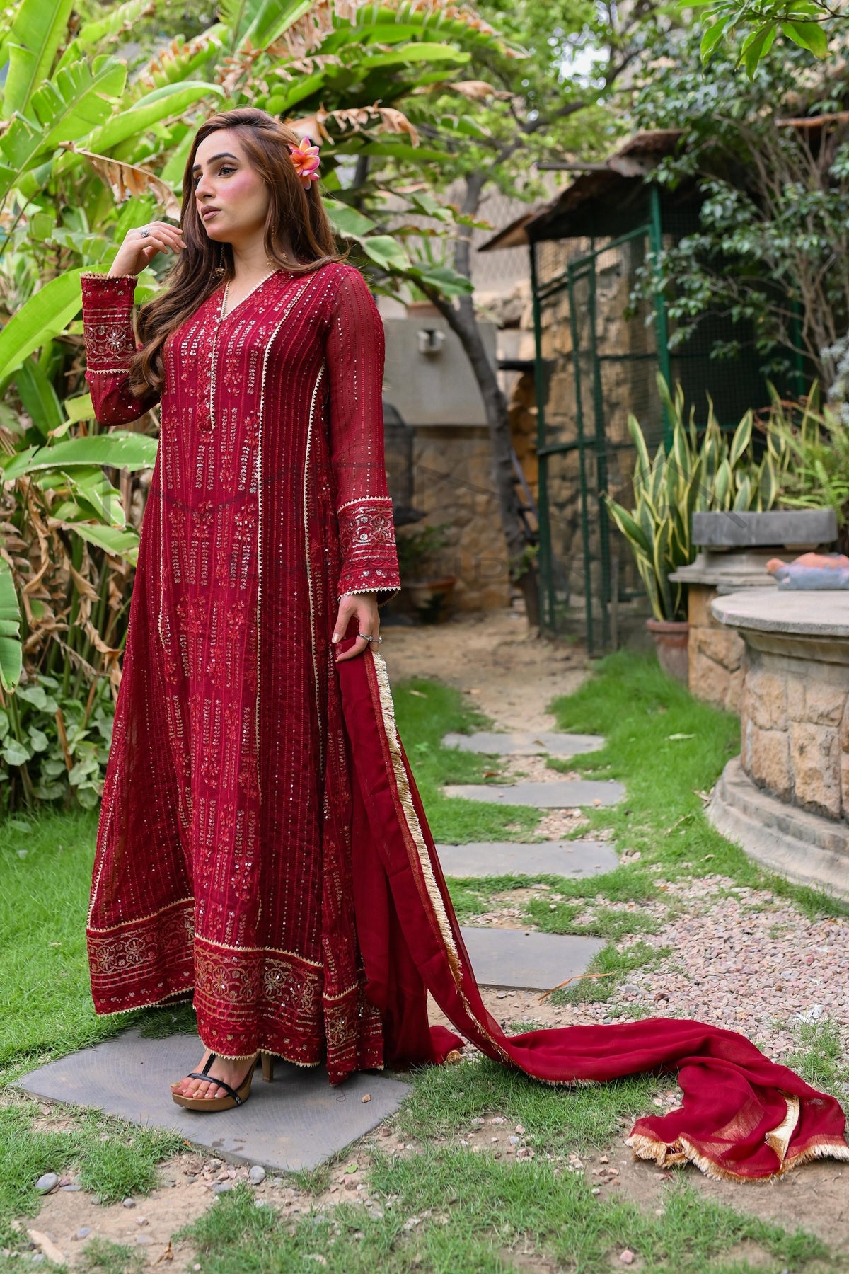 KURTI-117 - MAROON - PRET