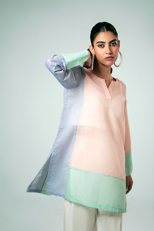 Pastel Contrast Tunic