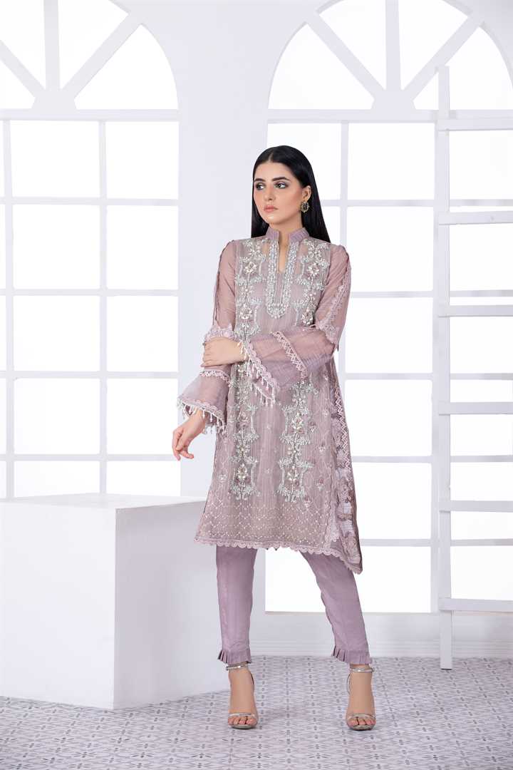 KURTI-159 - LILAC - DREAMS - LUXURY PRET