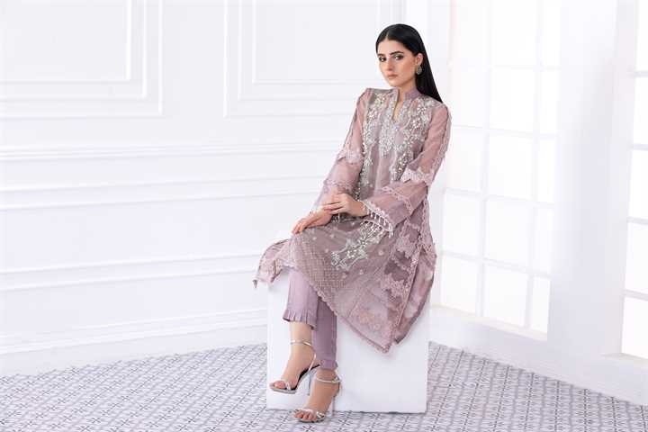 KURTI-159 - LILAC - DREAMS - LUXURY PRET