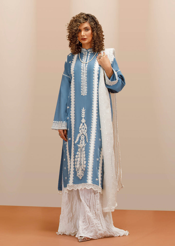 DURE SHAHWAR - NAIRANG - ICE BLUE - PRET