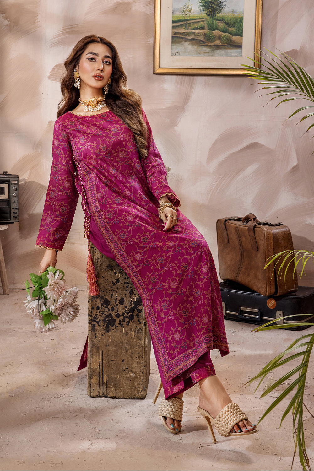 SAF-34-SAFWA SAFRON 3-PIECE FINE DIGITAL PRINTED UNSTITCHED LAWN COLLECTION VOL-03