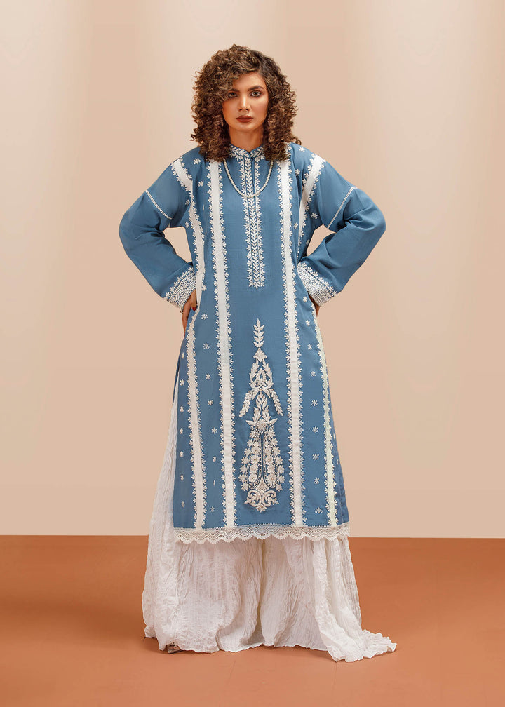 DURE SHAHWAR - NAIRANG - ICE BLUE - PRET