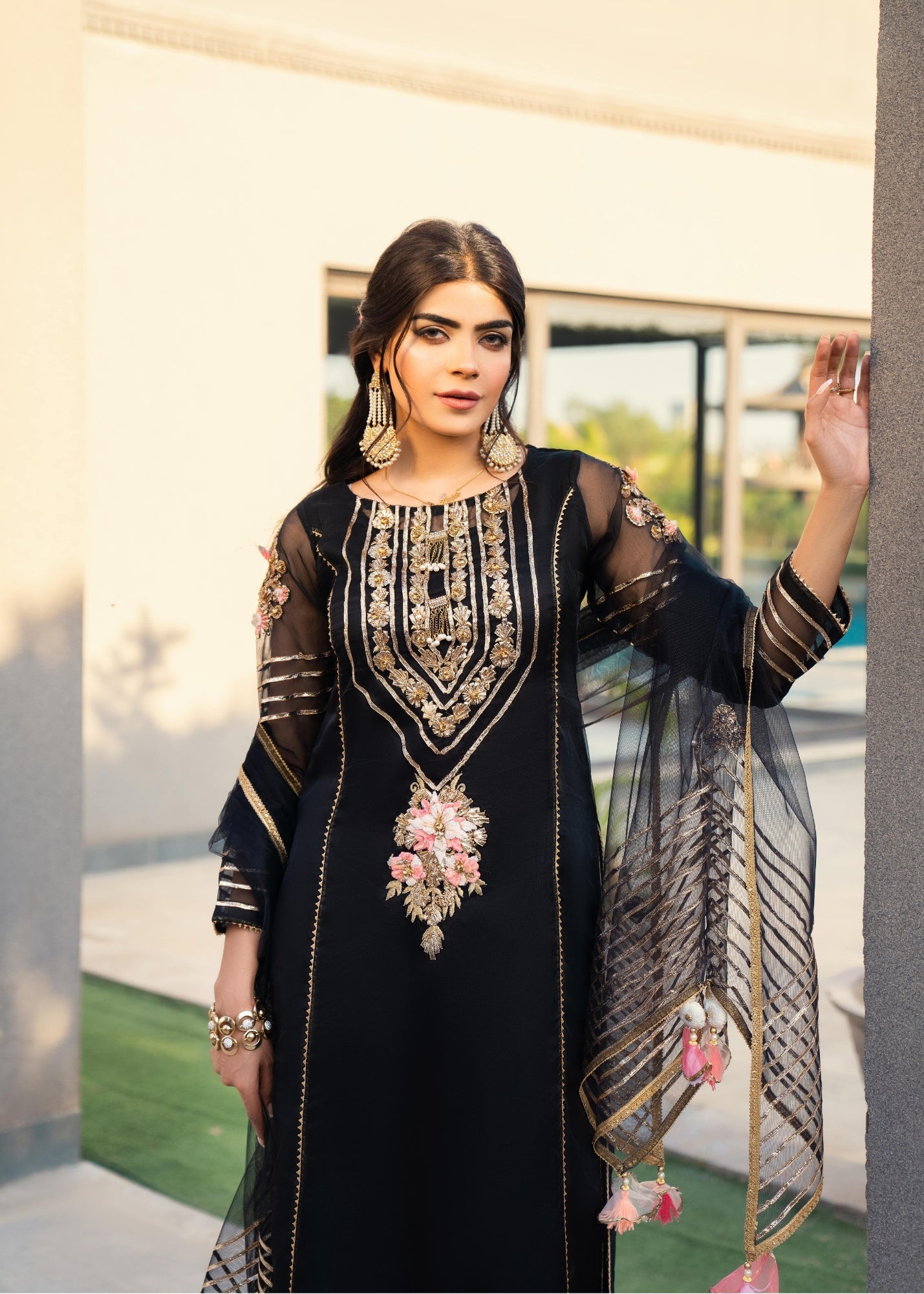 KHUDA BAKSH - EVA - (M-101 - BLACK) - PRET