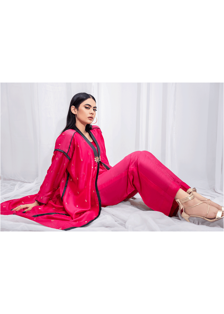 DURE SHAHWAR - CASABLANCA - CERISE KAFTAN - LUXURY PRET