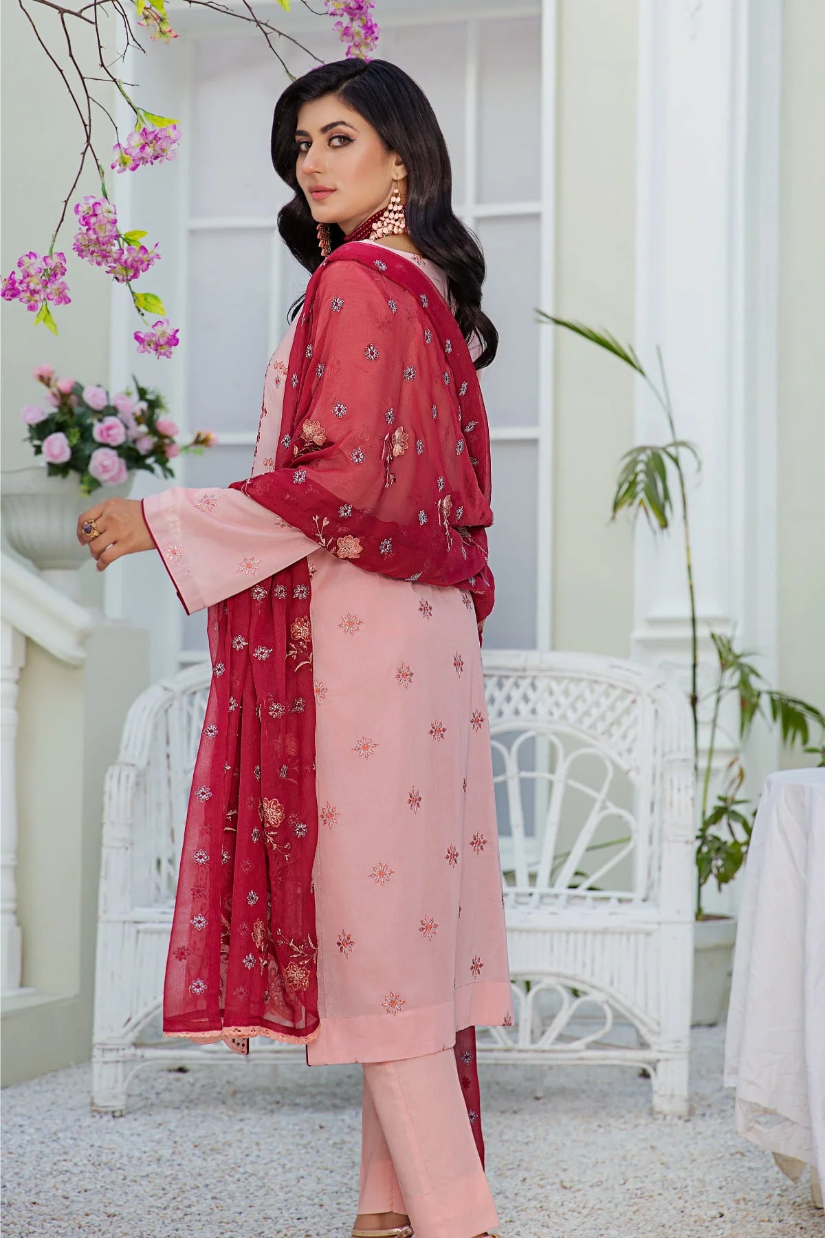 TEHWAR - EMBROIDERED SWISS LAWN - TR-09 - UNSTITCHED