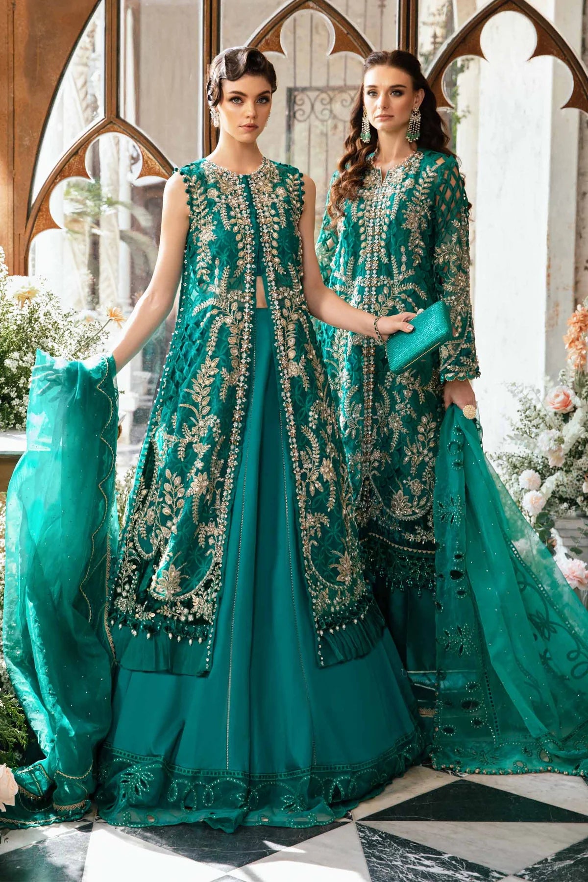 Maria B - 3 PIECE UNSTITCHED EMBROIDERED SUIT - BD-2806