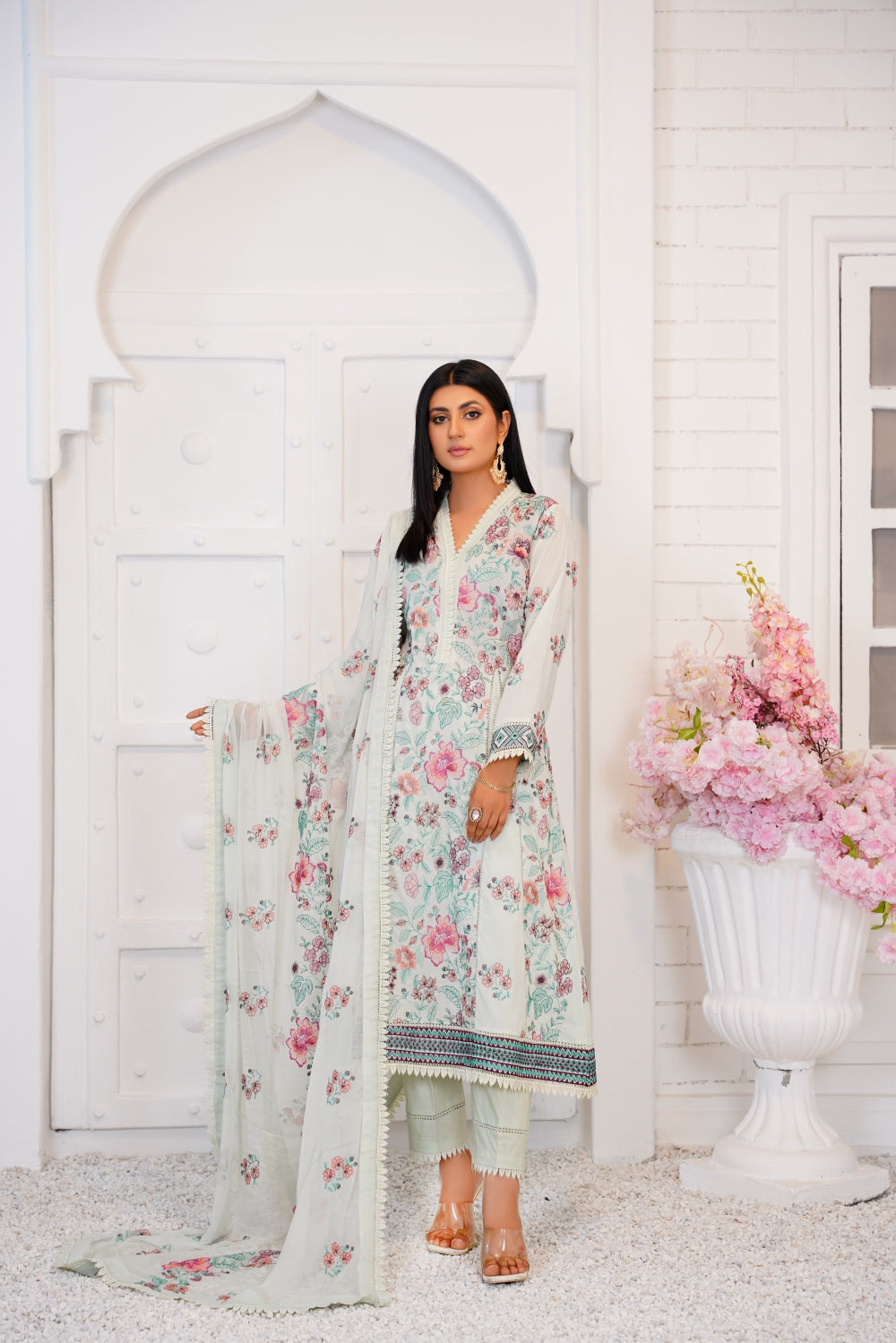 THREADS & WEAVES - EMBROIDERED LAWN - UNSTITCHED