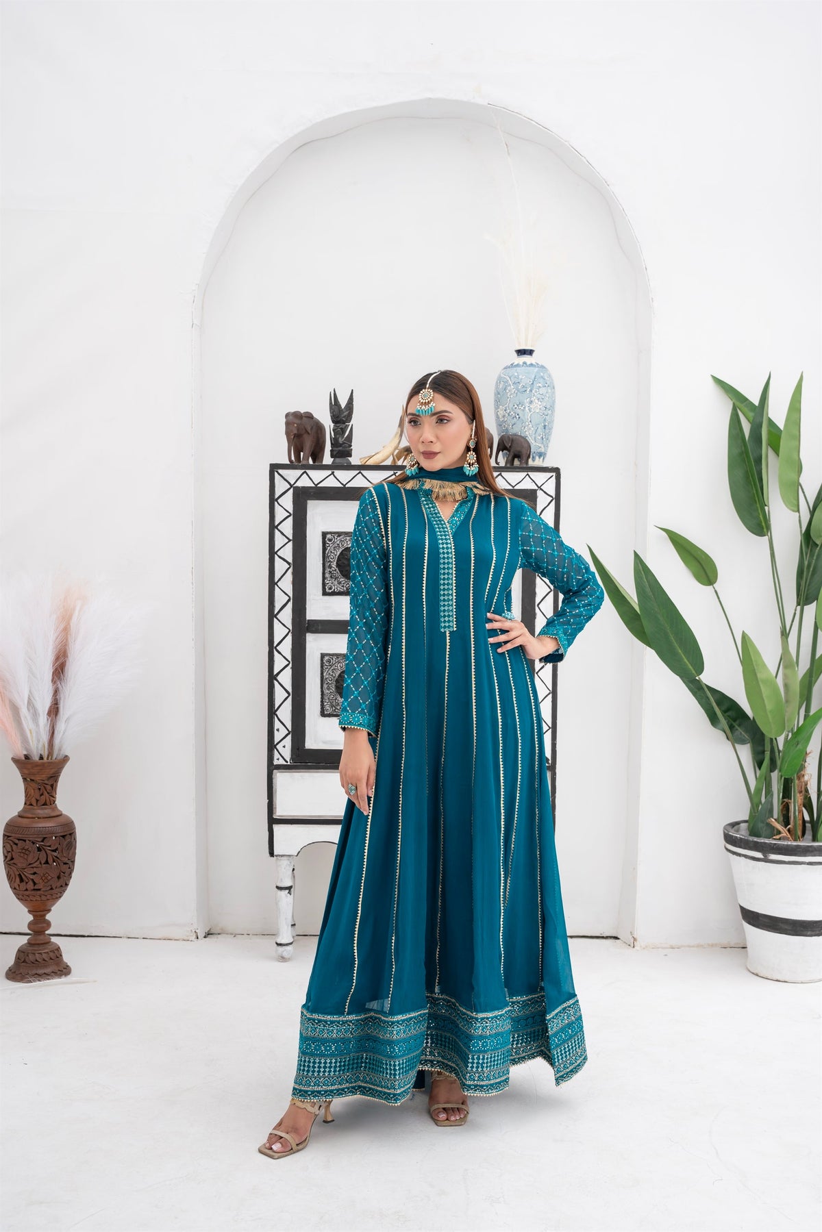 KURTI - 106 - TEAL - PRET