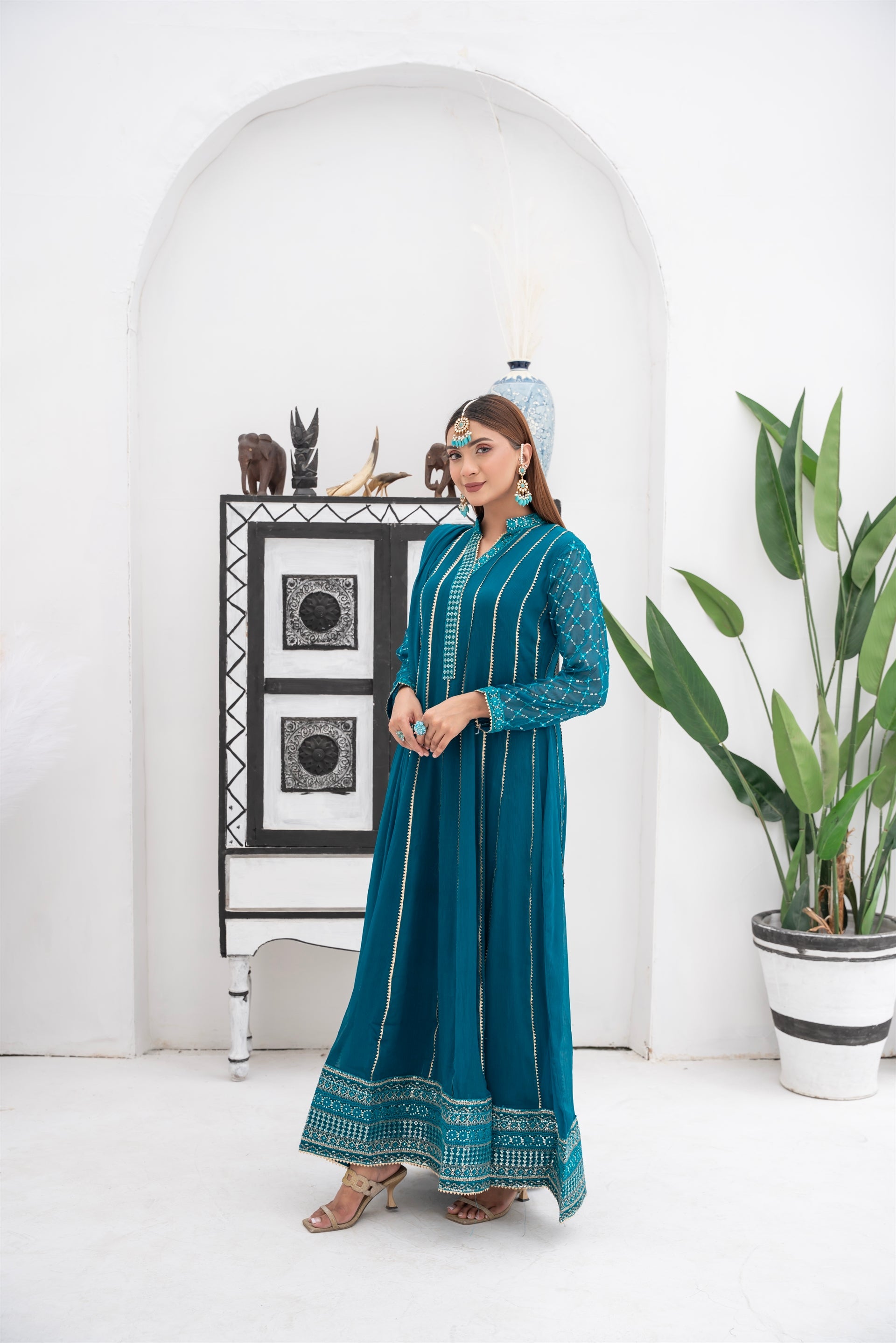 KURTI - 106 - TEAL - PRET