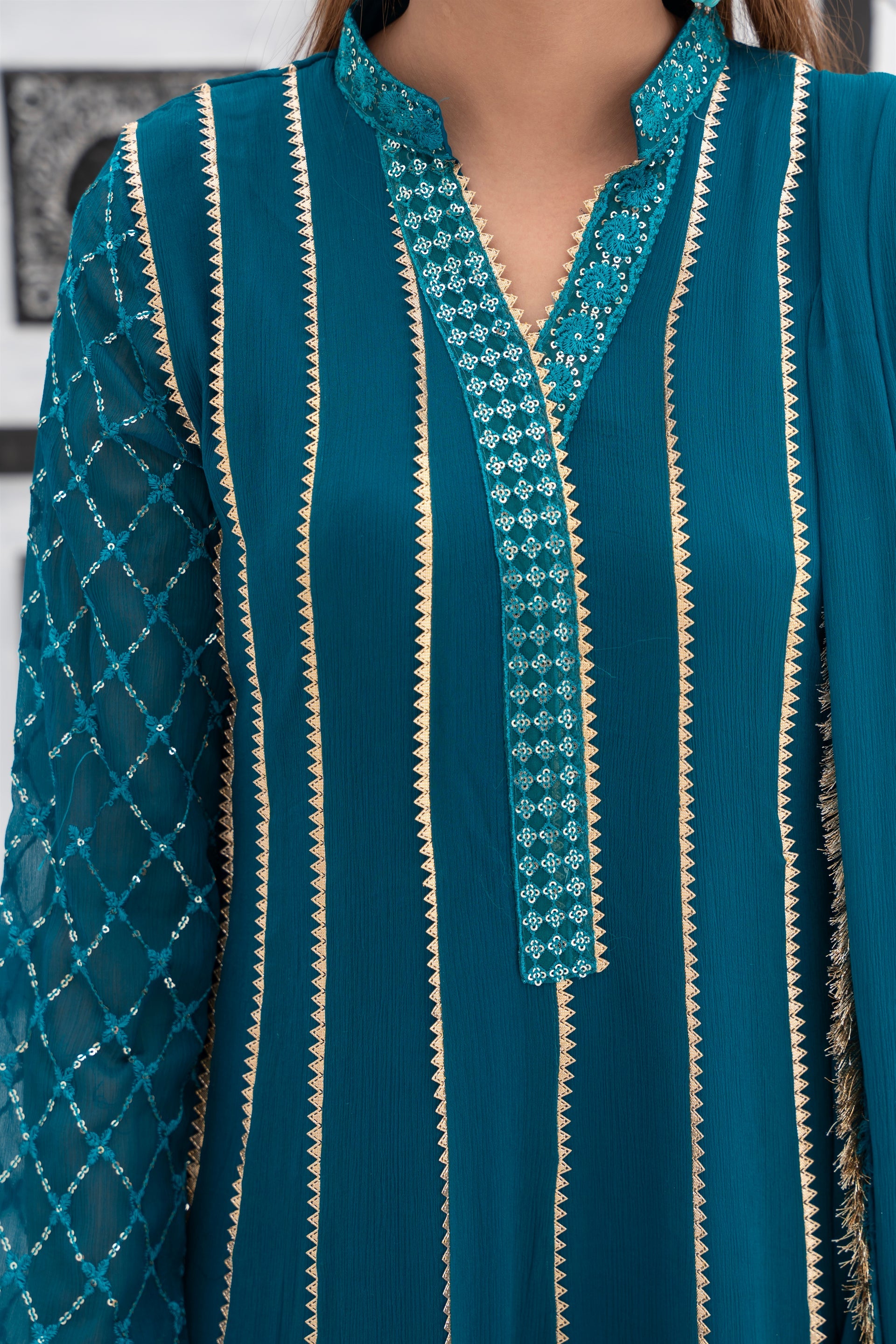 KURTI - 106 - TEAL - PRET